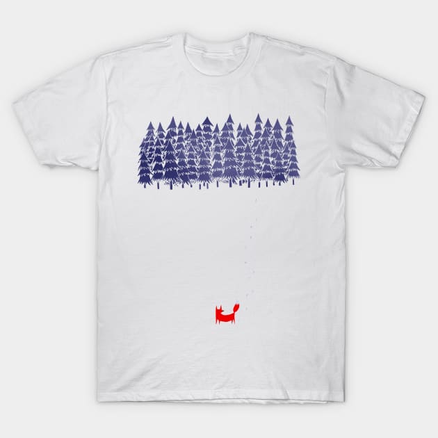 Alone In The Forest T-Shirt by astronaut